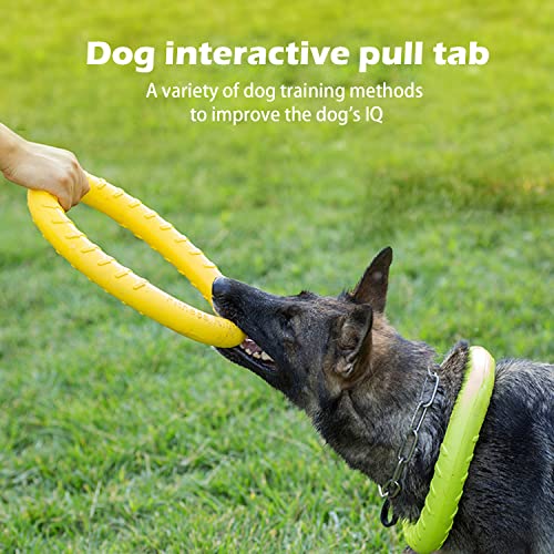 DLDER Indestructible Dog Toys Dog Chew Toy for Aggressive Chewers Flying Discs for Medium/Large Breeds Dog Training Ring,Floating Dog Ring Toys for Throwing,Catching, Flying Lightweight Dog Toy