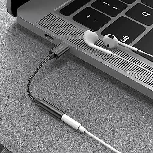 Subynanal USB Type C to 3.5mm Female Headphone Jack Adapte,USB C to Aux Audio Dongle Cable Cord Compatible with Galaxy S20 Ultra Z Flip Note 10 Plus OnePlus 7T Pro Pixel 4 3 2 XL Mi 9 iPad Pro etc