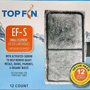 Top Fin EF-S Element Filter Cartridge Value Pack 12 Month Supply 2.1 in X 3.7 in