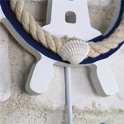 Mediterranean Theme Hook Nautical Hook Towel Hat Coat Hangers Rustic Wall Hooks for Home Cloakroom Clothing Shop Decor - Lighthouse