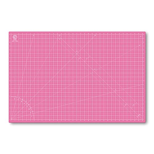 KC GLOBAL A1 (36"x24") Self-Healing Cutting Mat (Pink) - Sturdy, Reversible, Eco-Friendly, Non-Slip. Premium Desk Mat for Crafters, Quilters, and Hobbyist