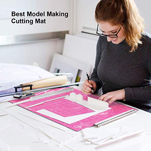 KC GLOBAL A1 (36"x24") Self-Healing Cutting Mat (Pink) - Sturdy, Reversible, Eco-Friendly, Non-Slip. Premium Desk Mat for Crafters, Quilters, and Hobbyist