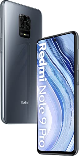 Xiaomi Redmi Note 9 Pro Smartphone - 6.67" DotDisplay,6 GB + 128 GB, 64 MP AI Quad Camera, 5020 mAh (type) NFC, Grigio (Interstellar Grey)