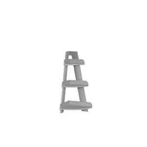 RiverRidge Kids Wall Corner Ladder Shelf, Gray