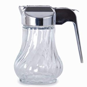 hinomaru collection mini classic glass jar syrup dispenser condensed milk honey pot with plastic top 4 fl oz