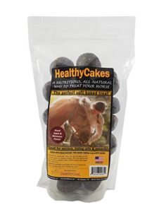 healthycakes 2 lbs, soft baked treats for horses, contains omega 3 & 6