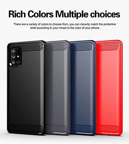 M MAIKEZI Samsung A71 5G case,Galaxy A71 5G case with HD Screen Protector, Soft TPU Slim Fashion Non-Slip Protective Phone Case Cover for Galaxy A71 5G (Black)