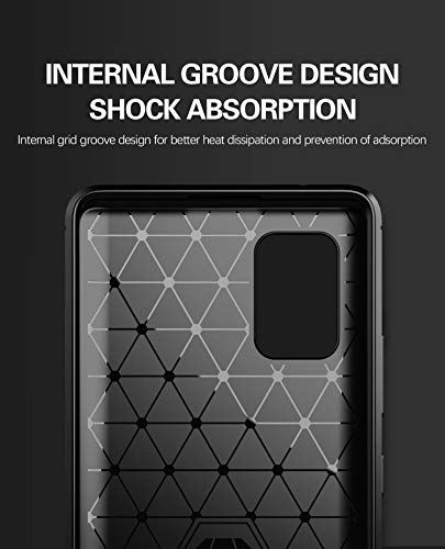 M MAIKEZI Samsung A71 5G case,Galaxy A71 5G case with HD Screen Protector, Soft TPU Slim Fashion Non-Slip Protective Phone Case Cover for Galaxy A71 5G (Black)