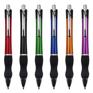 misibao retractable ballpoint pens black ink 1mm medium point work pen smooth writing for men women office business(6 count+3 refills)