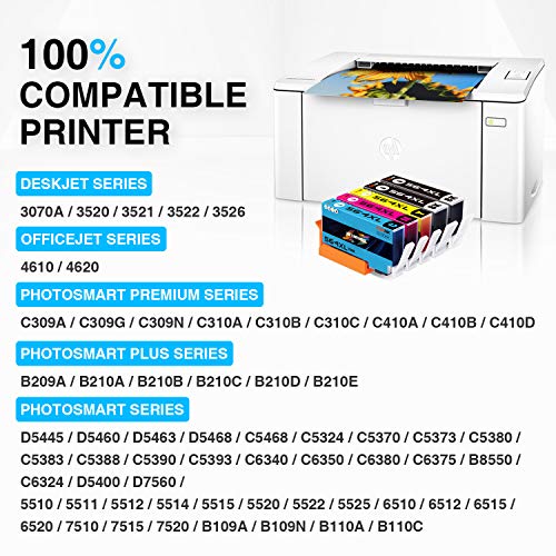 ONEINK Compatible Ink Cartridges Replacement for HP 564XL 564 XL for HP Deskjet 3520 3522 Officejet 4620 Photosmart 5520 6510 6515 6520 7510 7520 Printer,10 Packs (4 Black,2 Cyan,2 Magenta,2 Yellow)