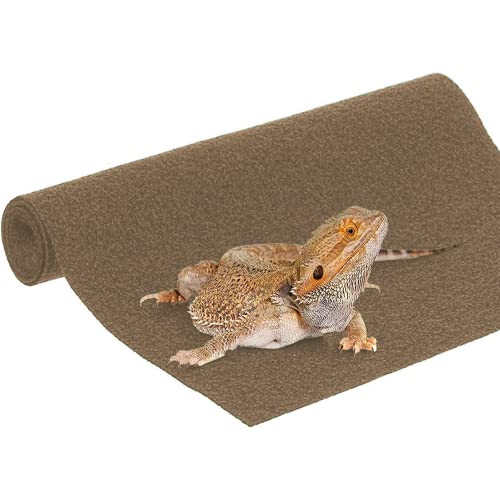 SunGrow Lizard Substrate Liner, Terrarium Bedding for Reptiles, Brown Color, 1 Pc per Pac