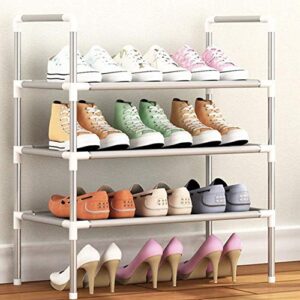 lederleiterusa shoe rack metal shoe tower shoe storage organizer shelf stackable cabinet with durable metal shelves