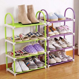 LederleiterUSA Shoe Rack Metal Shoe Tower Shoe Storage Organizer Shelf Stackable Cabinet with Durable Metal Shelves