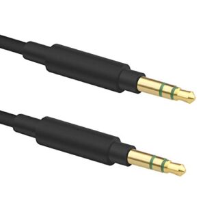 Geekria Audio Cable Compatible with Anker Soundcore Space One, Q20i, Q45, Life Q30, Life Q35, Life 2 Active, Vortex, E8, E7 Pro, 059 Cable, 3.5mm Aux Replacement Stereo Cord (4 ft/1.2 m)