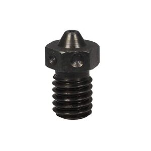 1piece hardened steel nozzle m6 thread nozzle 0.8mm for 1.75mm v6 hotend prusa i3 mk3 mk2 printing pei peek or carbon fiber filament use (0.8mm)