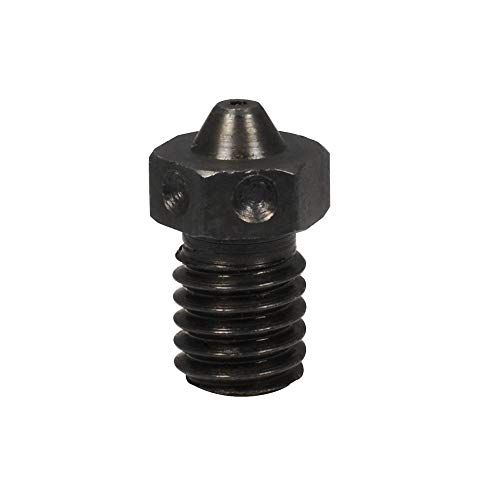 1piece Hardened Steel Nozzle M6 Thread Nozzle 0.8mm for 1.75mm V6 Hotend Prusa i3 MK3 MK2 Printing PEI PEEK or Carbon Fiber Filament use (0.8mm)