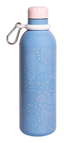 Grupo Erik Official Water Bottle-Sports Bottle-500ml / 17OZ, Stainless Steel, Vacuum Insulated Water Bottle, Double Wall Reusable Water Bottle With Carabiner, BPA Free, Kawaii Water Bottle (Amelie)