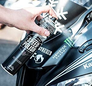Muc-Off Motorcycle Speed Polish, 13.5 fl oz - Motorcycle Polish Spray, Two in One Wax and Polish - Post-Wash Protection Spray for On and Off-Road Bikes