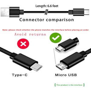 2 Pack Charger Charging Cable Cord for Samsung Galaxy Tab A 8.0" 7.0" 9.7" 10.1",E,S,S2,3,4,Tab 3 4, SM-T280 350 580 113 377 560 713 230 530 Tablet, Note 4 5, S7 S6 J7 J3 Micro USB Power Cord