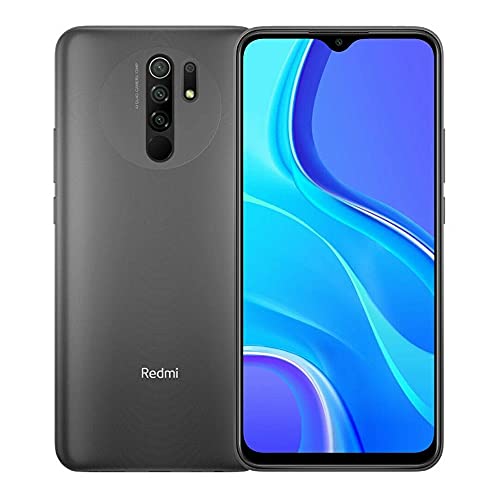 Xiaomi Redmi 9 64GB, 4GB RAM, 6.53" Full HD + AI Quad Camera, LTE Factory Unlocked Smartphone - International Version (Carbon Grey)