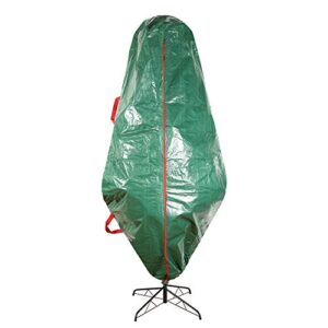 sattiyrch upright christmas tree storage bag – tear proof material for extra durability – holds up to 9 foot assembled trees