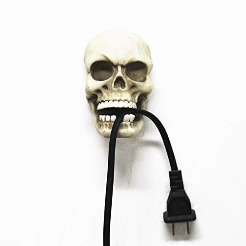 PANEY Skull Sculpture Key Storage Hook, Skeleton Key Holder Wall Mounted Hooks, Key Stand for Home Wall Decoration Funny Gift