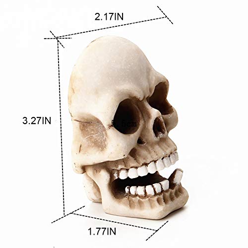 PANEY Skull Sculpture Key Storage Hook, Skeleton Key Holder Wall Mounted Hooks, Key Stand for Home Wall Decoration Funny Gift