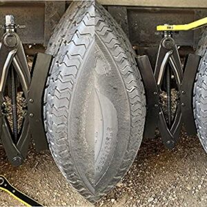 Liphontcta RER Wheel tire Chock, 2 Sets, for RV Safety, levering System, Heavy Duty Garden Sculpture Outdoor Decoration