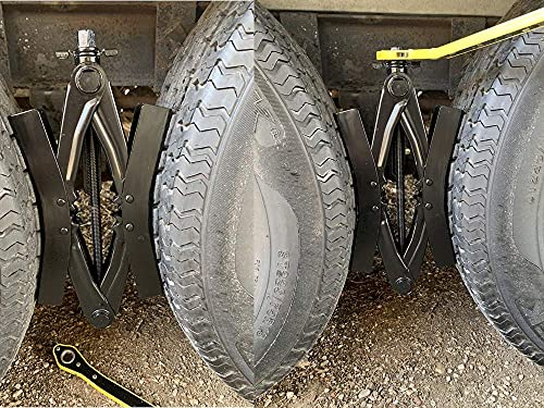 Liphontcta RER Wheel tire Chock, 2 Sets, for RV Safety, levering System, Heavy Duty Garden Sculpture Outdoor Decoration