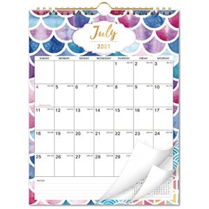calendar 2021-2022 - 18 monthly wall calendar, 11'' x 8.5'', jul. 2021 - dec. 2022, twin-wire binding, ruled blocks with julian dates, vertical, perfect for planning and organizing home and office