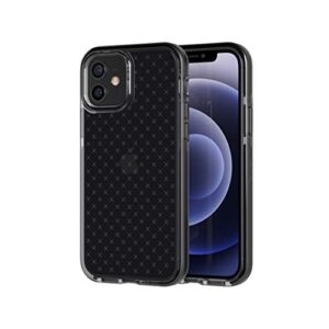 tech21 Evo Check Phone Case for Apple iPhone 12 and 12 Pro 5G with 12 ft Drop Protection, Smokey/Black