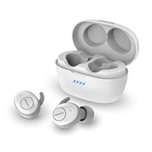 PHILIPS T3215 Wireless in-Ear Earbuds, TWS Bluetooth 5.1 Stereo Headphones, IPX4, Up to 24 (6+18) hrs of Playtime with USB-C Charging case - White (TAT3215WT)