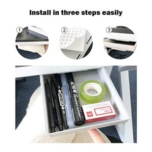 N-A Under Desk Storage Desk Drawers Organizer Large 2Pack Self-Adhesive Pop-Up Hidden Under Desk