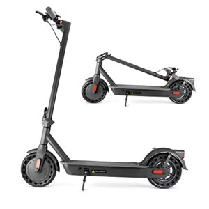 xprit h10k 10'' electric scooter, 15ah long-range battery for up to 28 miles range, 350w motor, led dashboard (black)