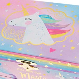Jewelkeeper Unicorn Music Box & Little Girls Jewelry Set - 3 Unicorn Gifts for Girls