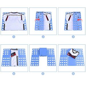 Winvin Large Adult T-Shirt Folder Shirt Folding Board t Shirts Clothes Durable Plastic Laundry Room Organizer folders Boards Flip Fold Magic Fast