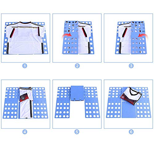 Winvin Large Adult T-Shirt Folder Shirt Folding Board t Shirts Clothes Durable Plastic Laundry Room Organizer folders Boards Flip Fold Magic Fast