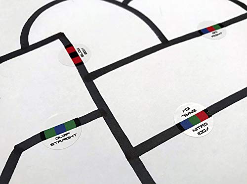 Overwrite Sticker Codes (Codes Pack) and Track Tape (3-Roll Pack) for use with Ozobot