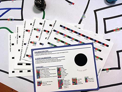 Overwrite Sticker Codes (Codes Pack) and Track Tape (3-Roll Pack) for use with Ozobot