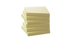 975 supply 3 x 3 yellow sticky notes - 6 pads