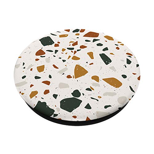 Terrazzo Pattern in Neutral Earth Tones PopSockets Swappable PopGrip