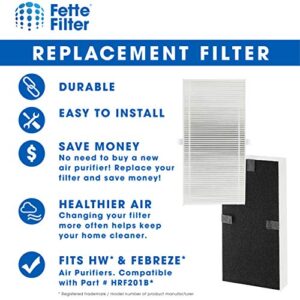 Fette Filter - Replacement Filter U Compatible with Honeywell HEPAClean U Filter HRF201B and Febreze FRF102B For HHT270, HHT290 & Febreze FHT170, FHT180, FHT190 - Pack of 6