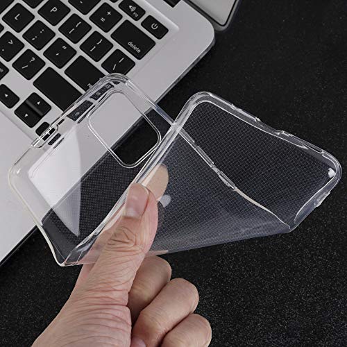 Ytaland Soft Clear Case for Umidigi S5 Pro,with Tempered Glass Screen Protector. (2 in 1)[Scratch Resistant Anti-Fall] Fashion Soft TPU Shockproof Case