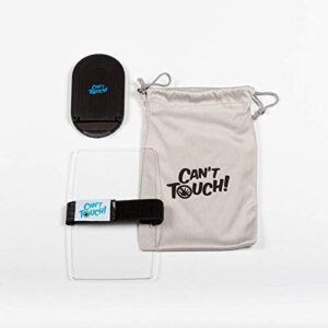 cant touch! baby anti-touch screen for phone - easily strap this clear cover onto your phone or device to prevent any buttons from being pressed. pouch and stand included (cant touch! - phone)