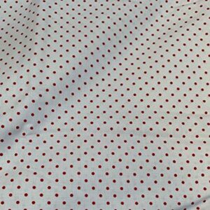 Red Swiss Polka Dot On White - Riley Blake 100% Cotton Fabric