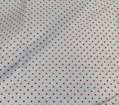 Red Swiss Polka Dot On White - Riley Blake 100% Cotton Fabric
