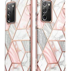 i-Blason Cosmo Series Case Designed for Galaxy Note 20 Ultra 5G (2020 Release), Protective Bumper Marble Design Without Built-in Screen Protector (Marble)