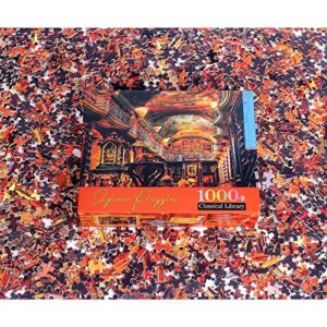 Ingooood- Jigsaw Puzzle- Fantasy Series-Classical Library- 1000 Pieces for Adult