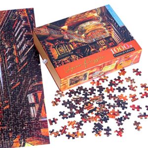 Ingooood- Jigsaw Puzzle- Fantasy Series-Classical Library- 1000 Pieces for Adult