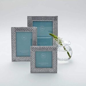 MARIPOSA Basketweave Picture Frame, 8x10, Silver